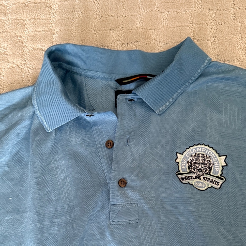 PGA Championship Whistling straits Light Blue Polo Shirt
